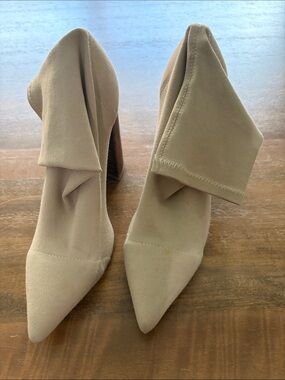 Tony Bianco Nude Sock Heels